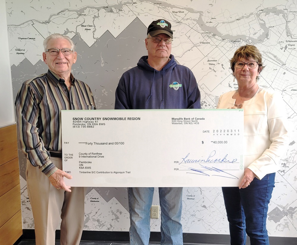 MR-Algonquin Trail donation MR-Algonquin Trail donation