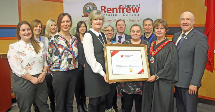Bonnechere Manor accreditation group photo